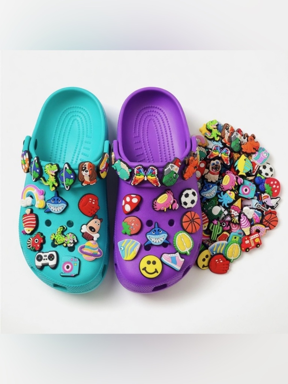 Kid’s Colorful Croc Charms Set of 10